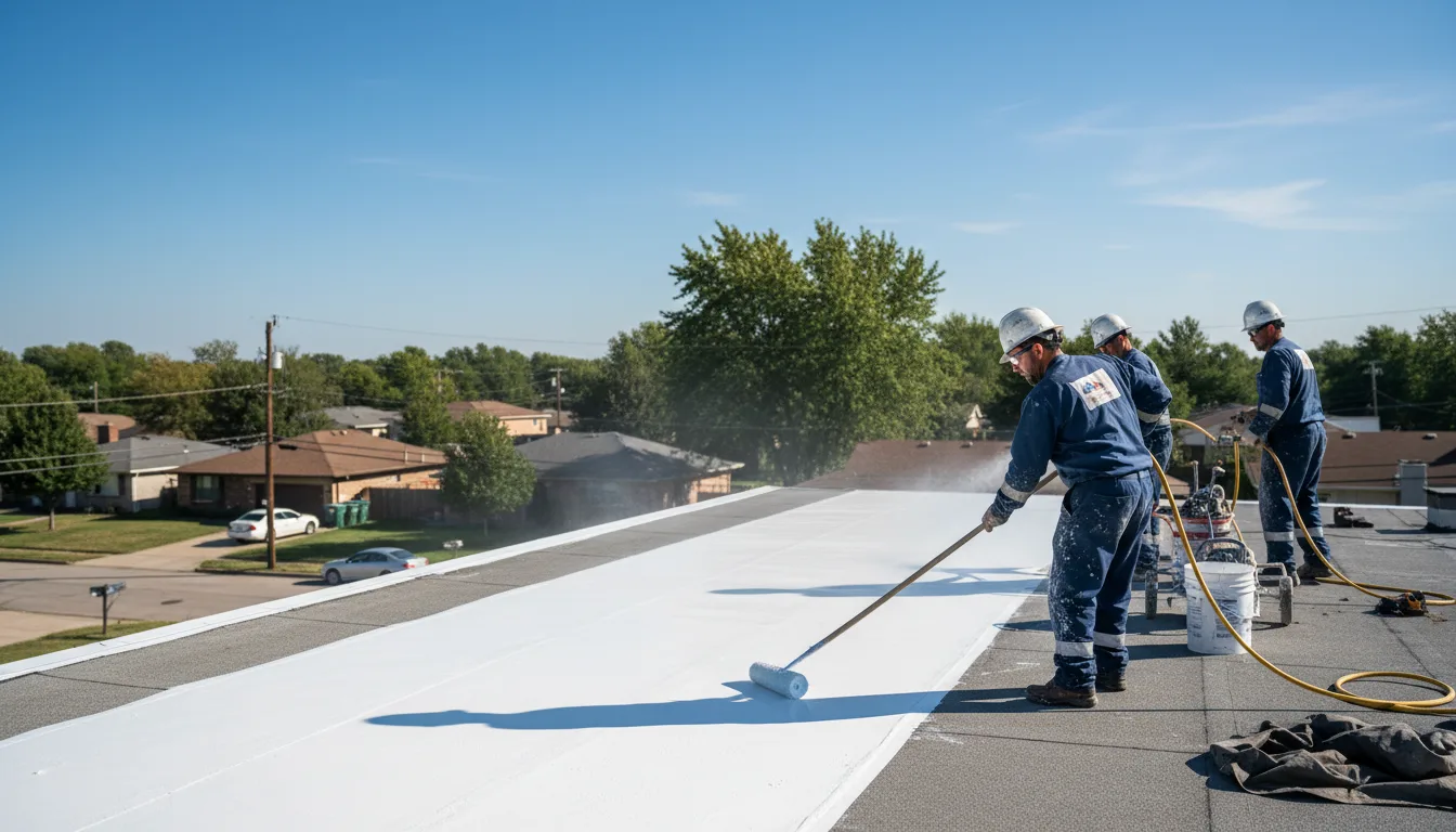 Commercial roof coating in Spangler, PA near me